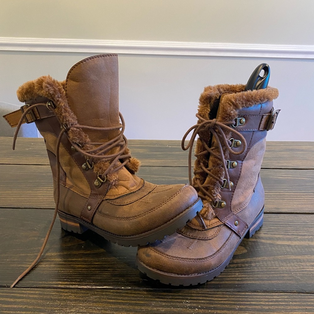 Rock & Candy faux fur duck boot style